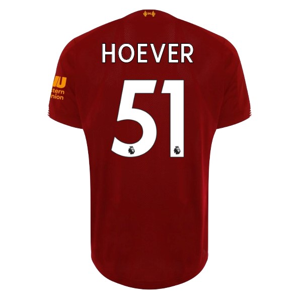 Maillot Football Liverpool NO.51 Hoever Domicile 2019-20 Rouge